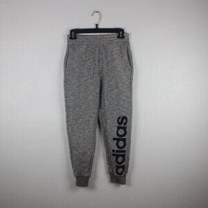 BUNDLE, 2 Adidas, Pants, Boys M (10-12), 1 Gray and 1 Black